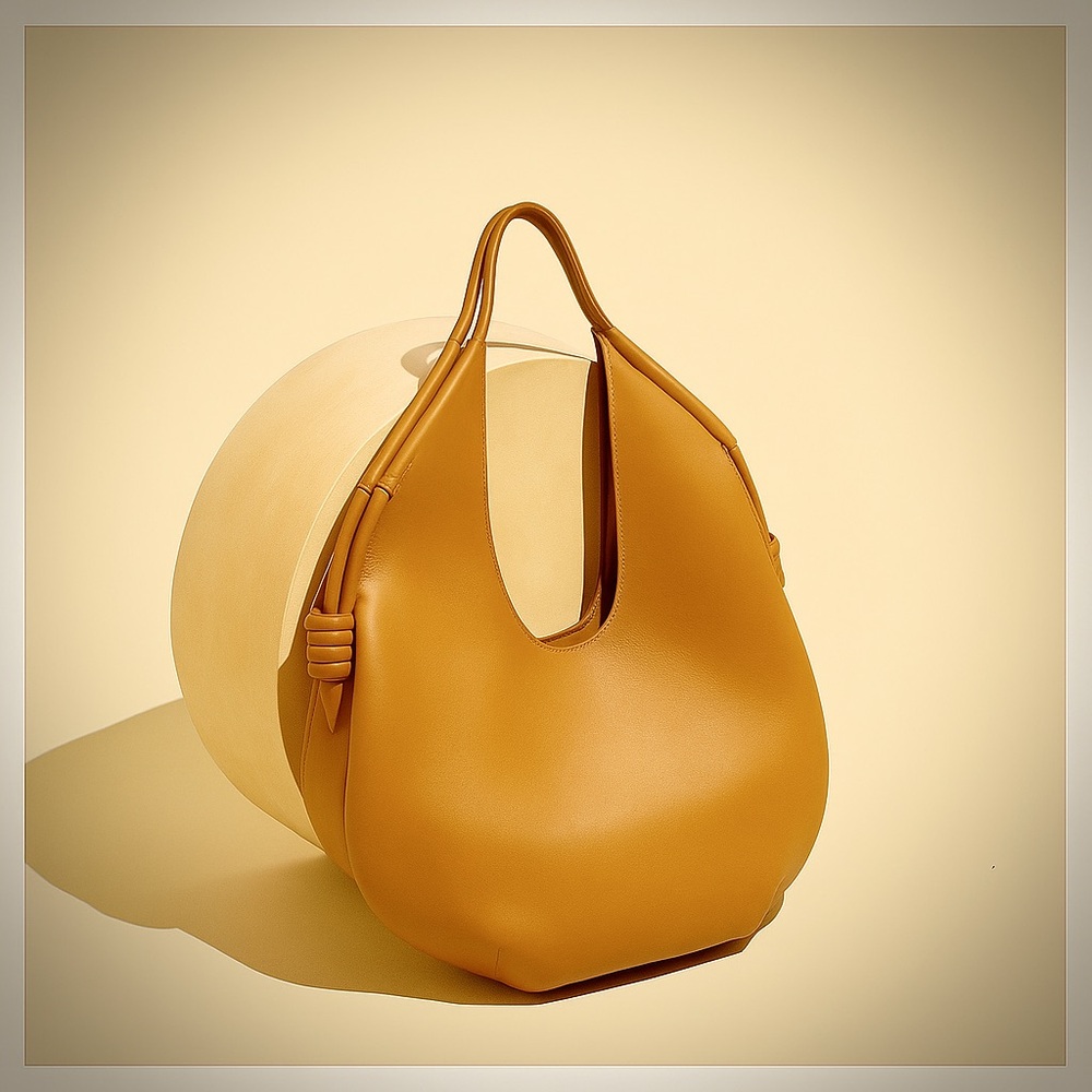 Tan Vegan Leather Hobo Bag